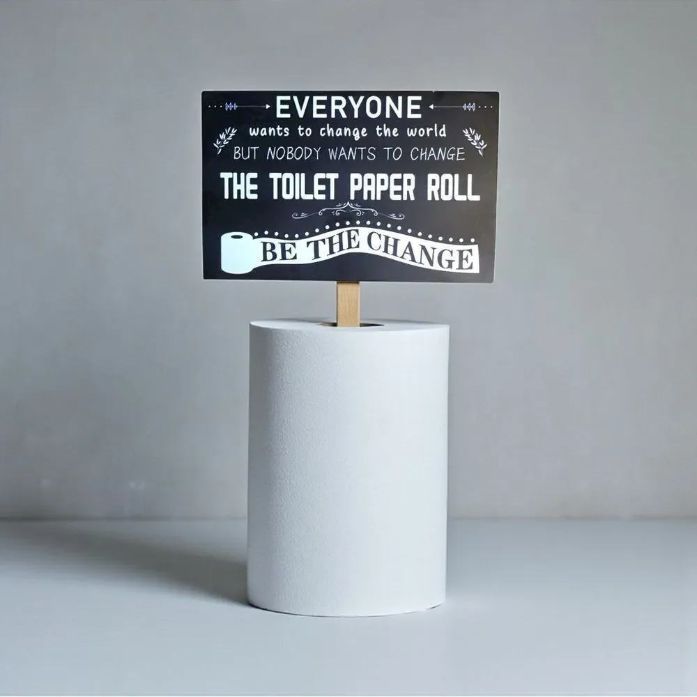 Nobody wants to change the toilet paper roll! I know you can relate!